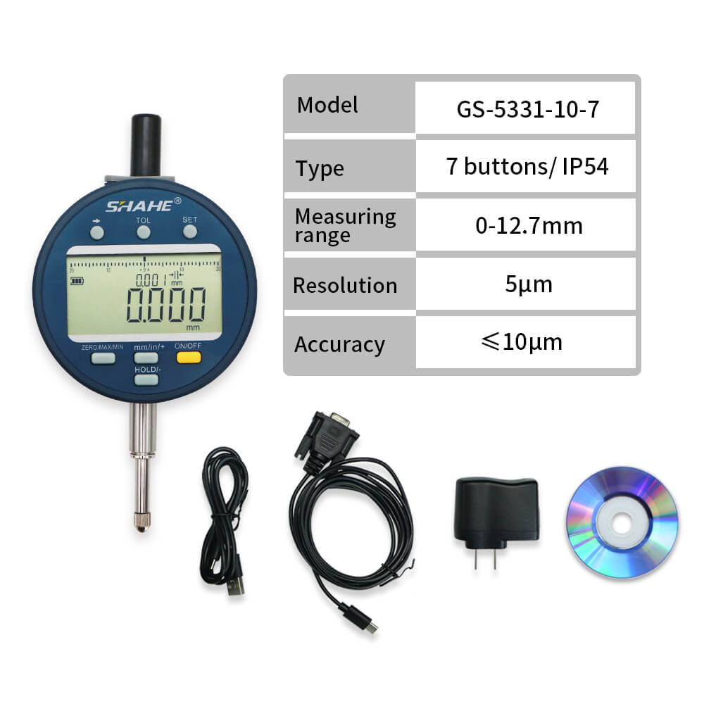 GS-5331-7 0.01mm带7个按钮的数字指示器